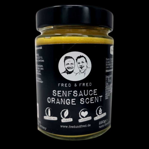 Fred & Fred Senfsauce Orange Scent Senf im Glas 290ml